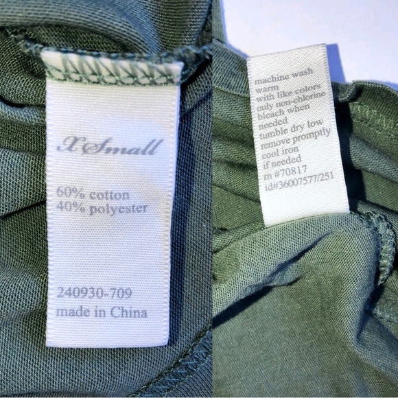 VICTORIA SECRET TEE Shirt Short Sleeve XS Green Woman’s - Picture 6 of 16